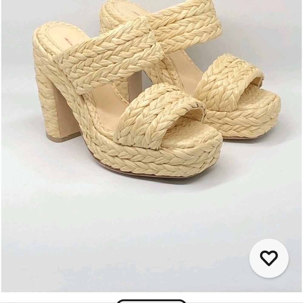 Bottega Veneta Trinity Weave Raffia Platform Sandals size 371/2 Retail $1550 New - Picture 2 of 7